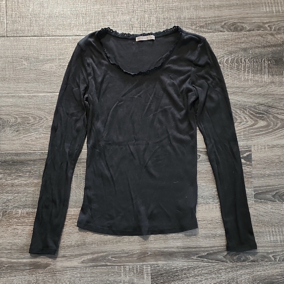 🌹 Active Basic Ribbed Knit Tee 🌹 - Picture 1 of 4